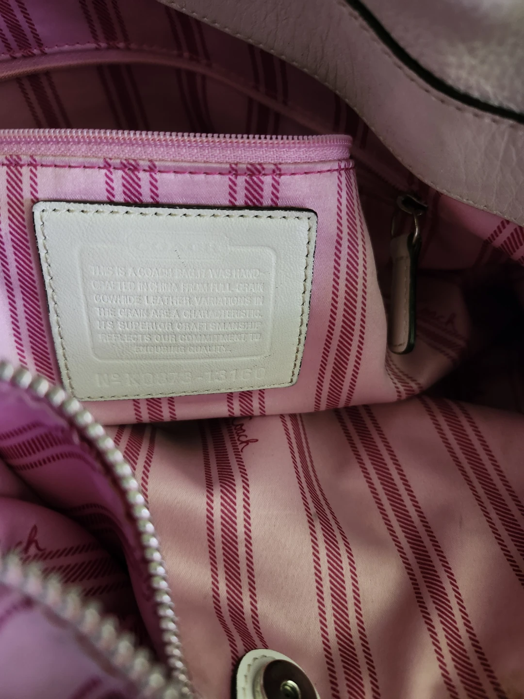 Coach Vintage Rare White Leather Tote Bag - photo 3