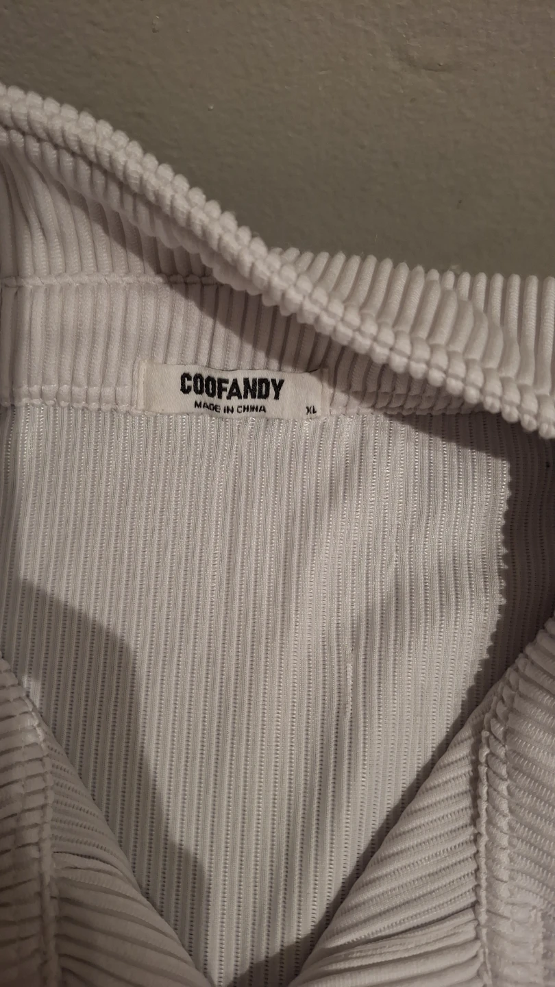COOFANDY Pleated Button-Up Shirt XL - photo 2