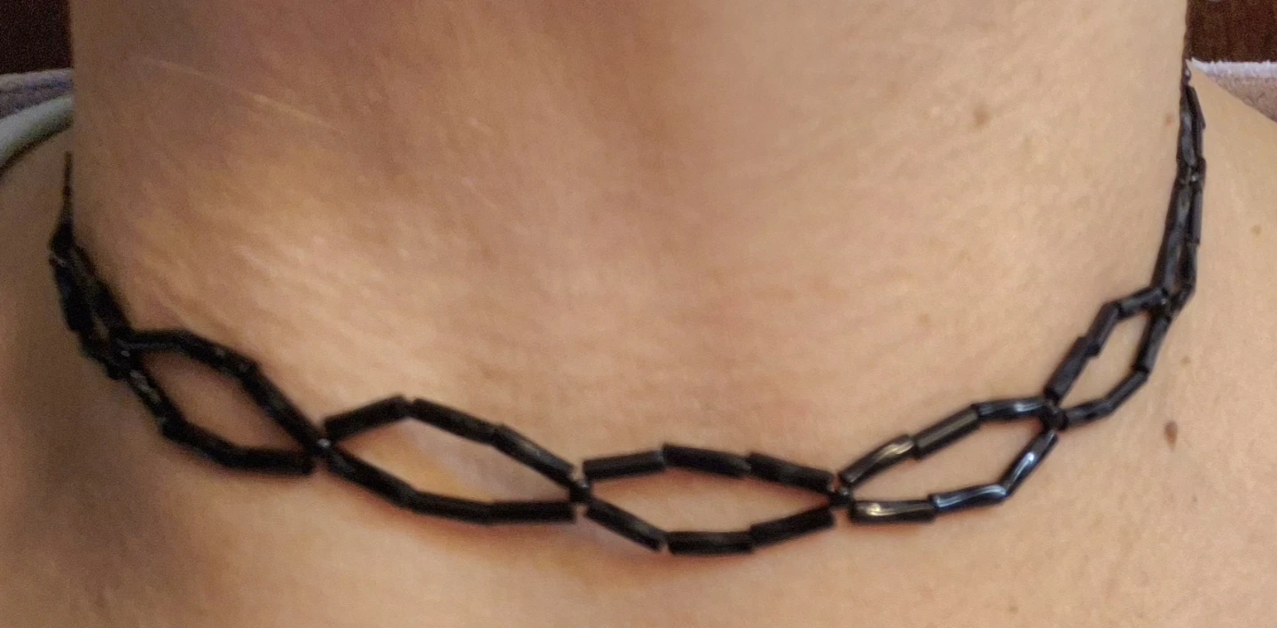 new Black Beaded Choker Necklace - photo 2