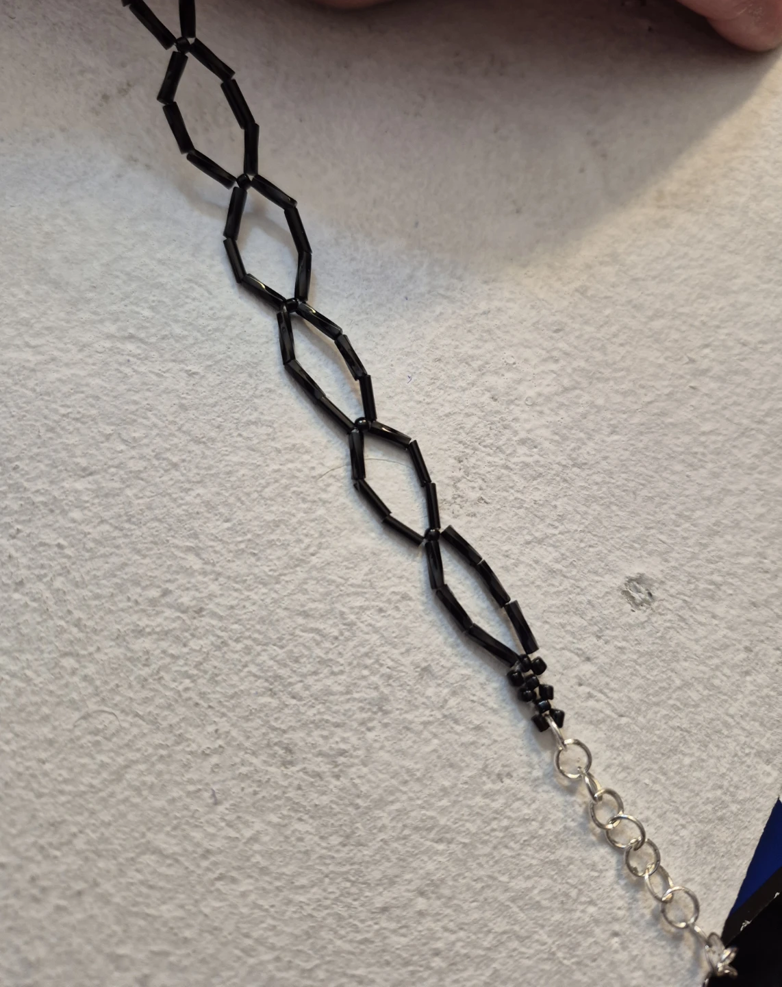 new Black Beaded Choker Necklace - photo 5