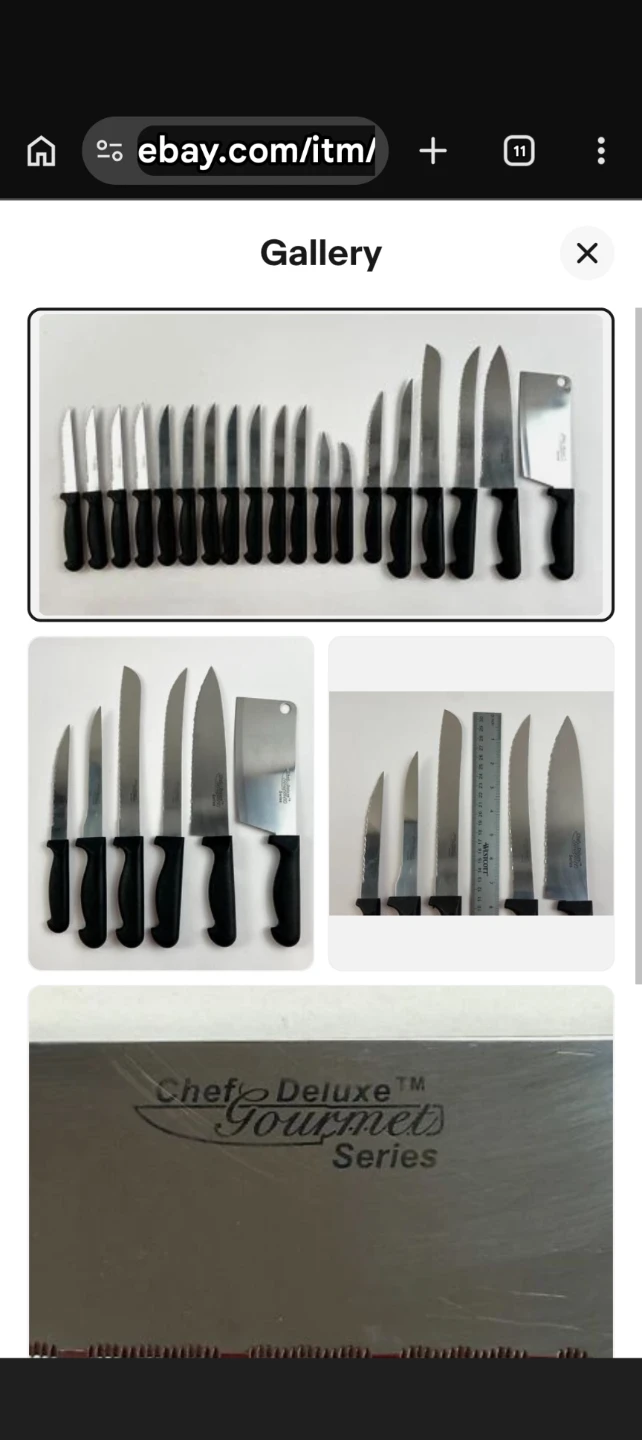 Chef Deluxe Gourmet Series Knife Set