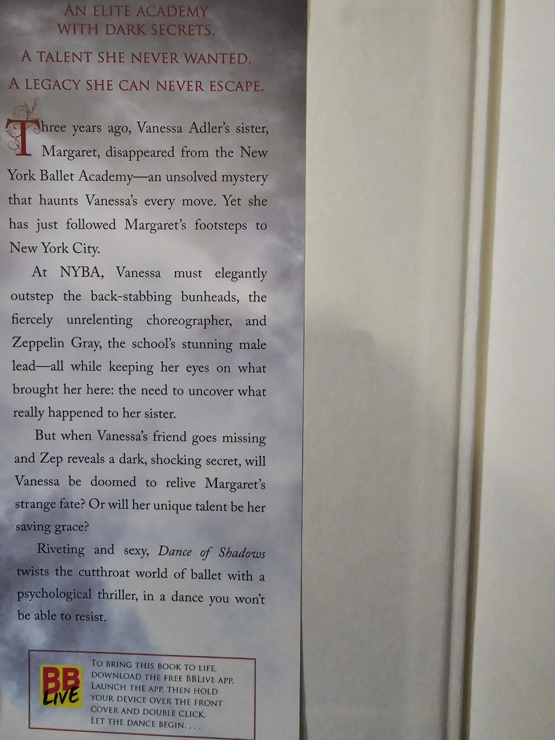 Dance of Shadows by Yelena Black - Young Adult Novel - photo 2