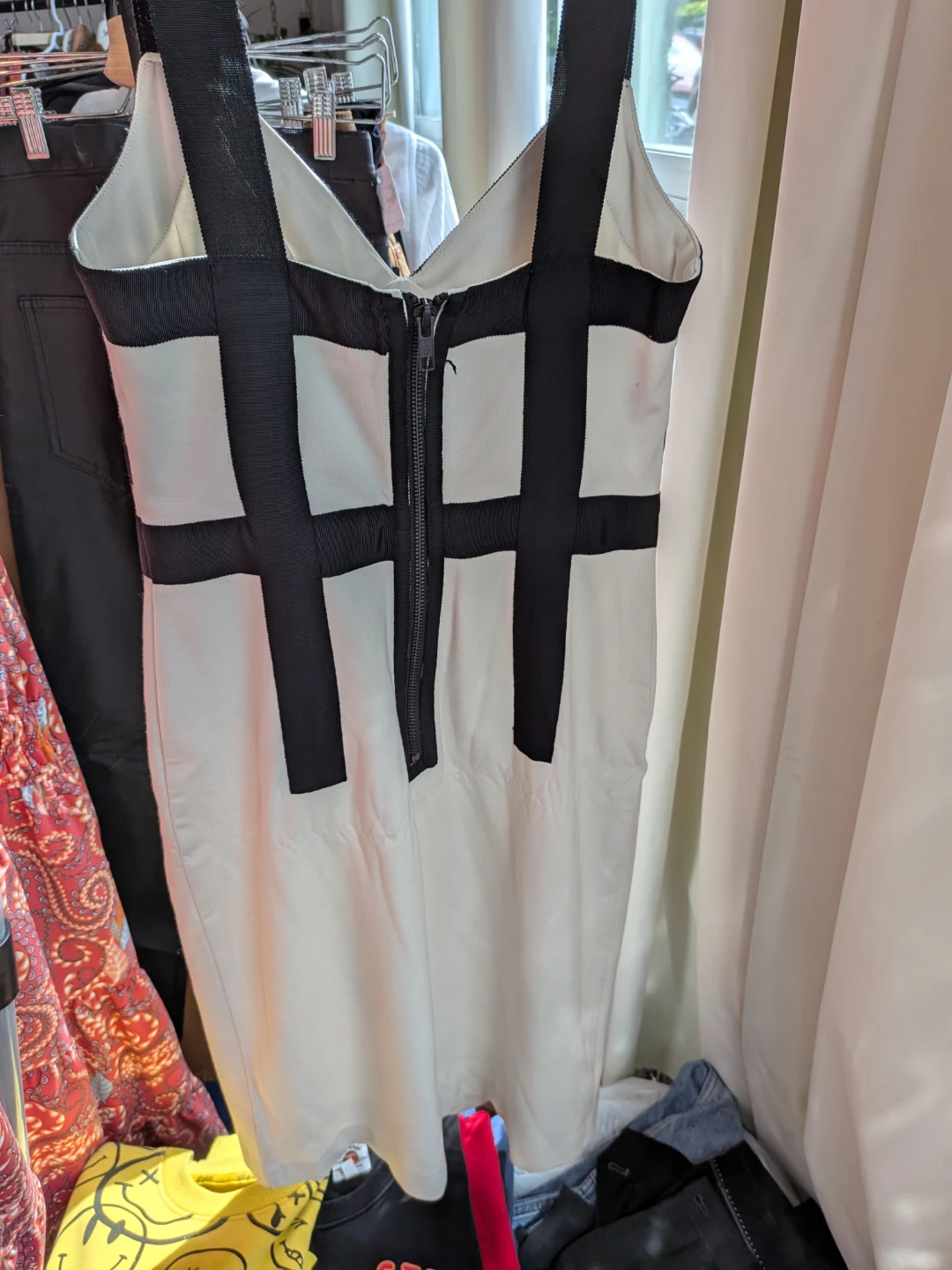 Mexx White & Black Strap Dress Size 32 - photo 3