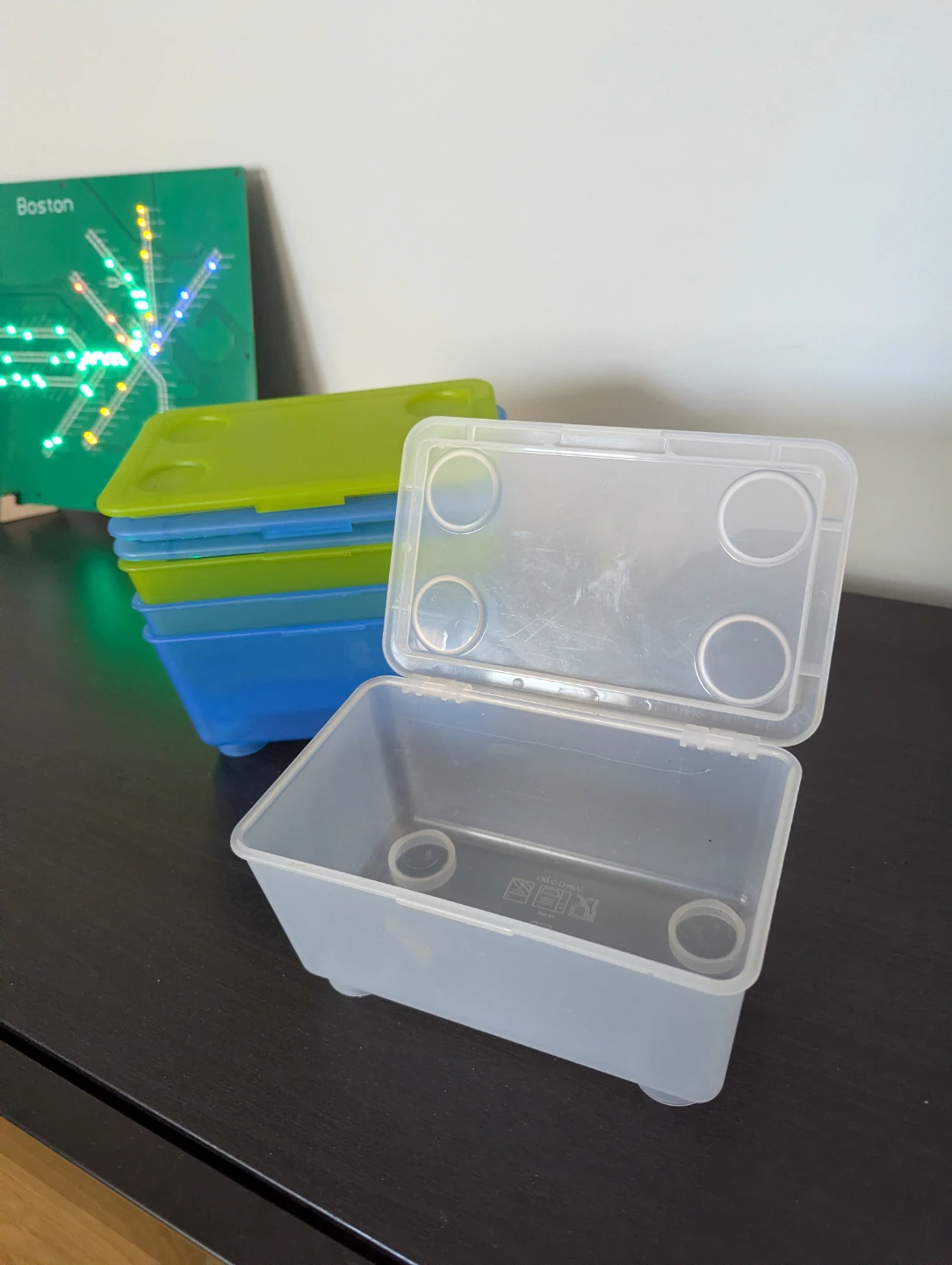Stackable Storage Containers with Lids - Set of 4 - photo 2