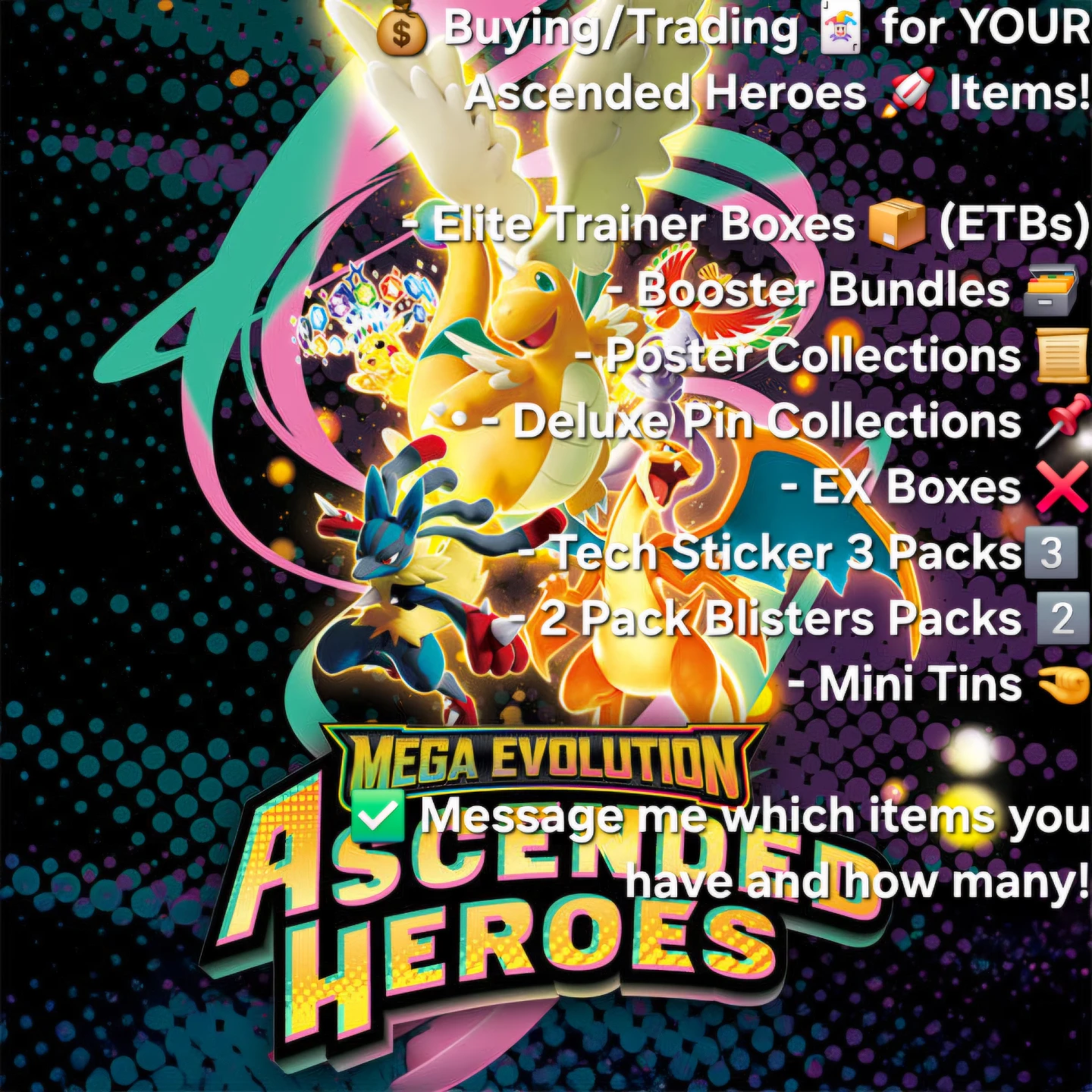 BUYING/TRADING For Your Ascended Heroes Items !