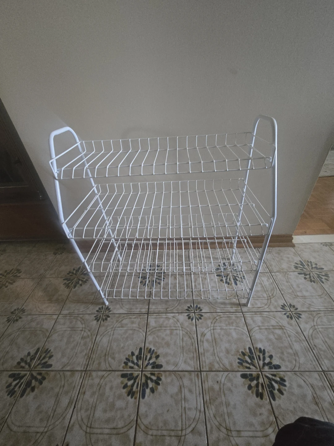 White 3-Tier Wire Shelf Rack - photo 2