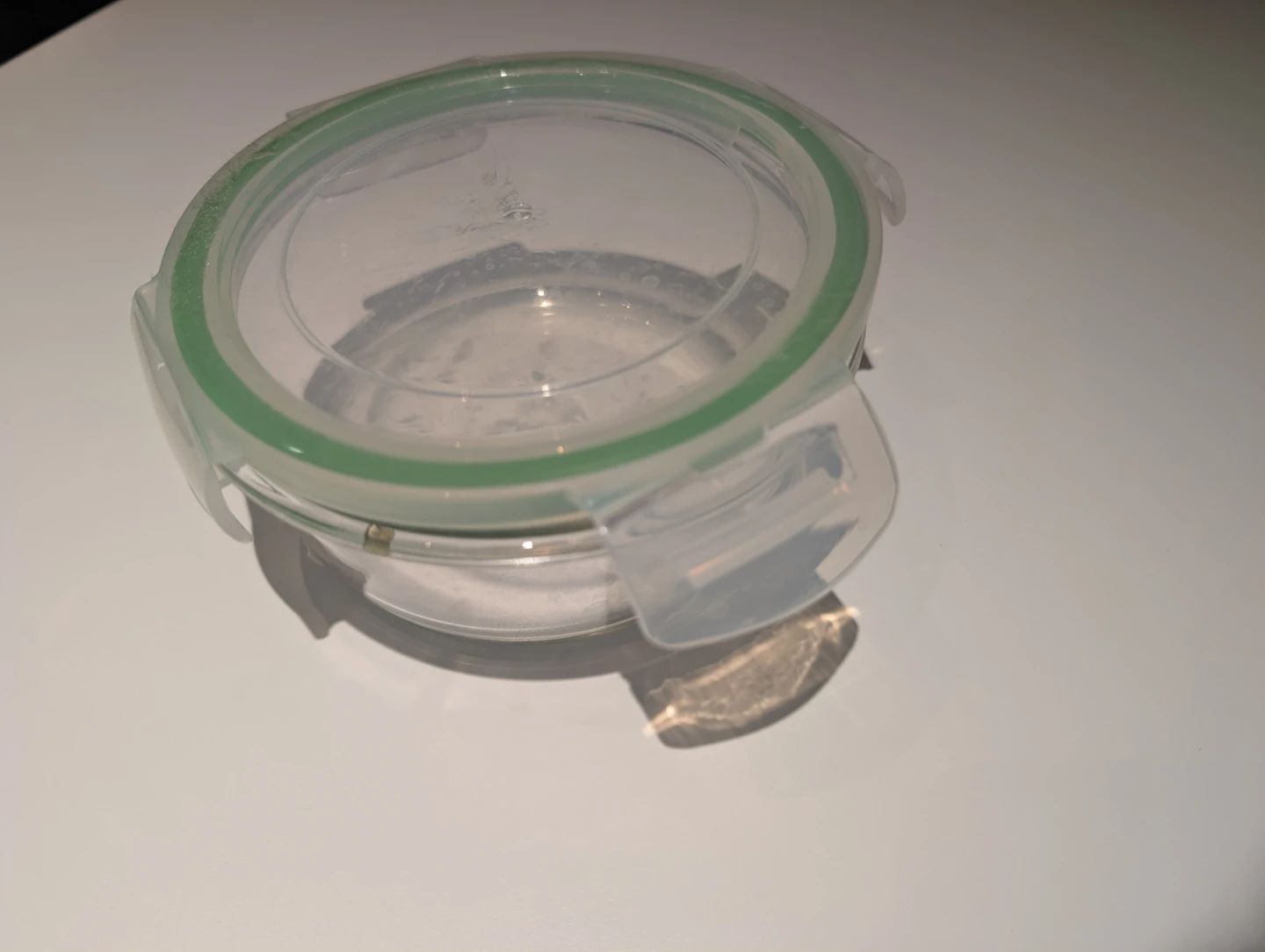 Glass Food Container with Green Seal Lid