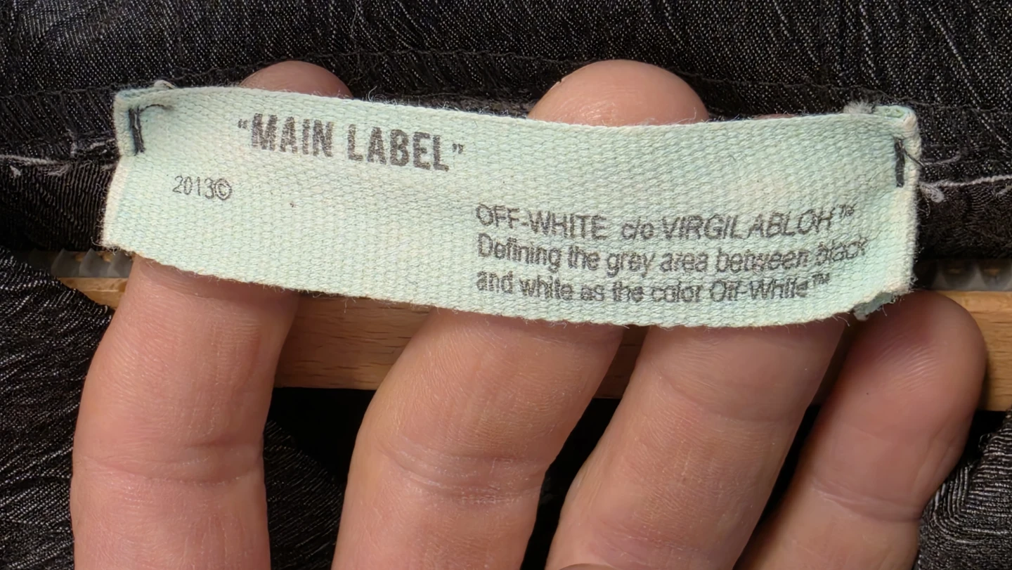 Off-White C/O Virgil Abloh Grey Textured Jacket Size L - photo 4