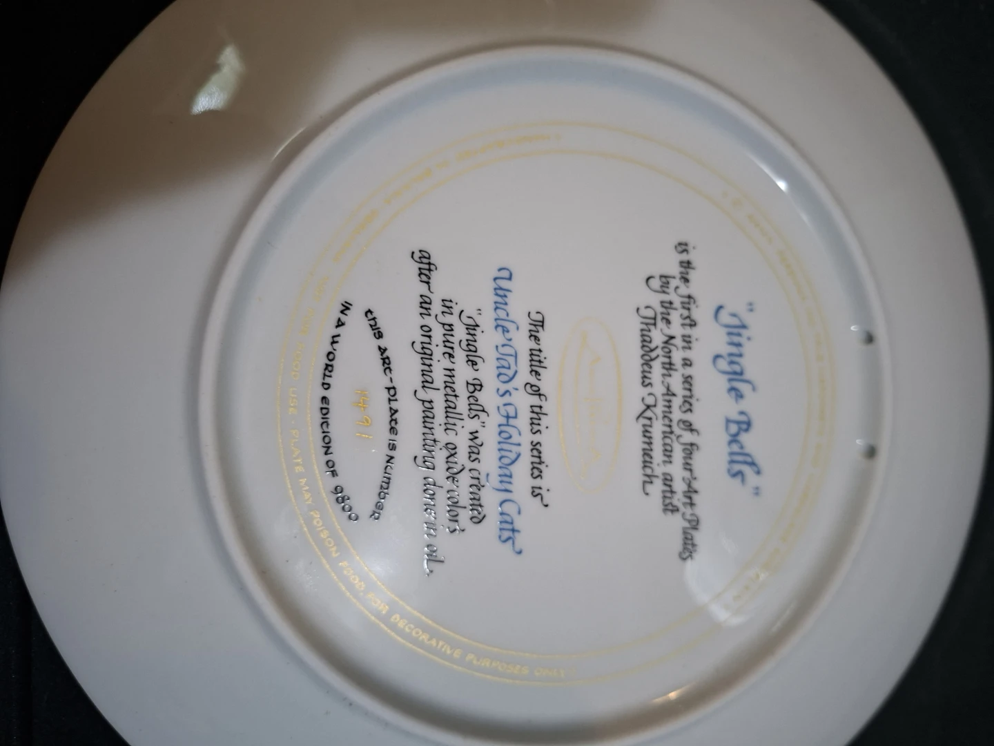 Anna Perenna "Jingle Bells" Art Plate - photo 2