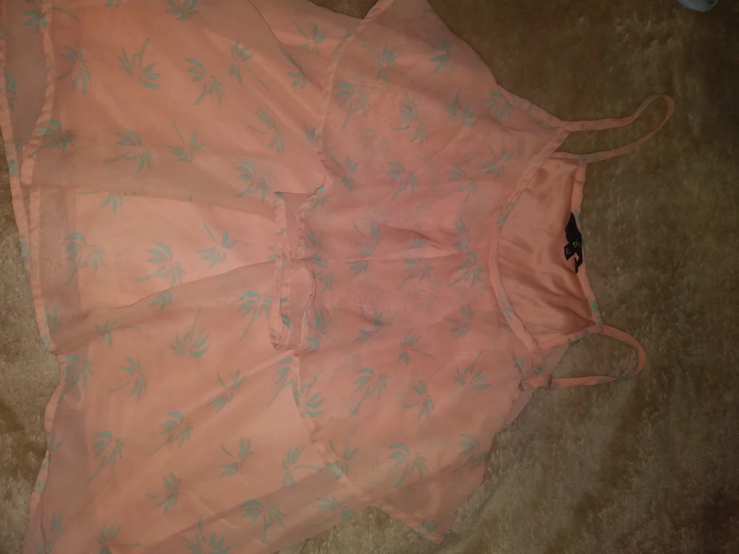 Peach Palm Tree Camisole