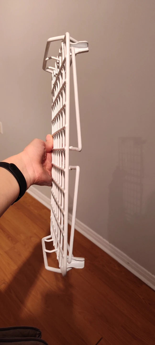 White Wire Storage Shelf - photo 3