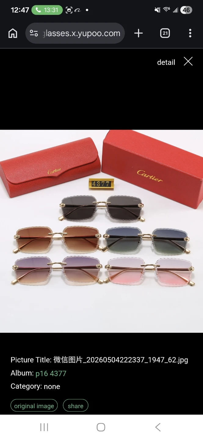 Cartier Sunglasses with Case