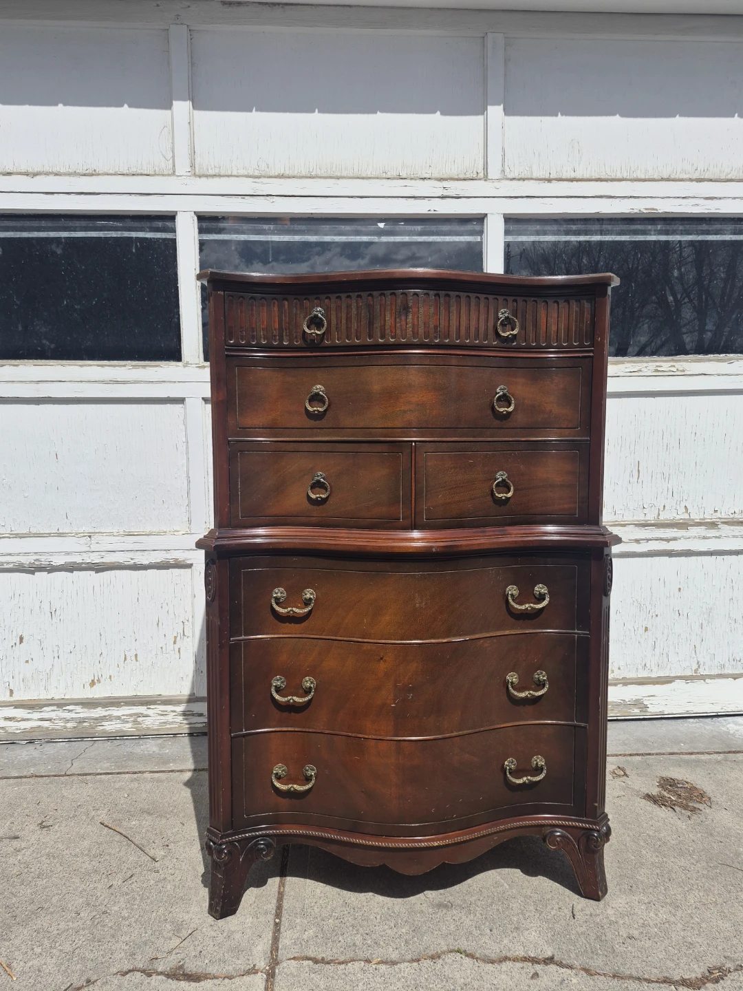 Mahogany Dresser with 8 Drawers