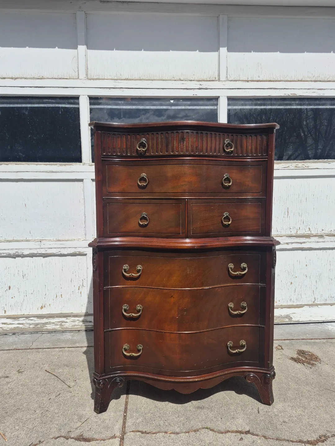 Mahogany Dresser with 8 Drawers