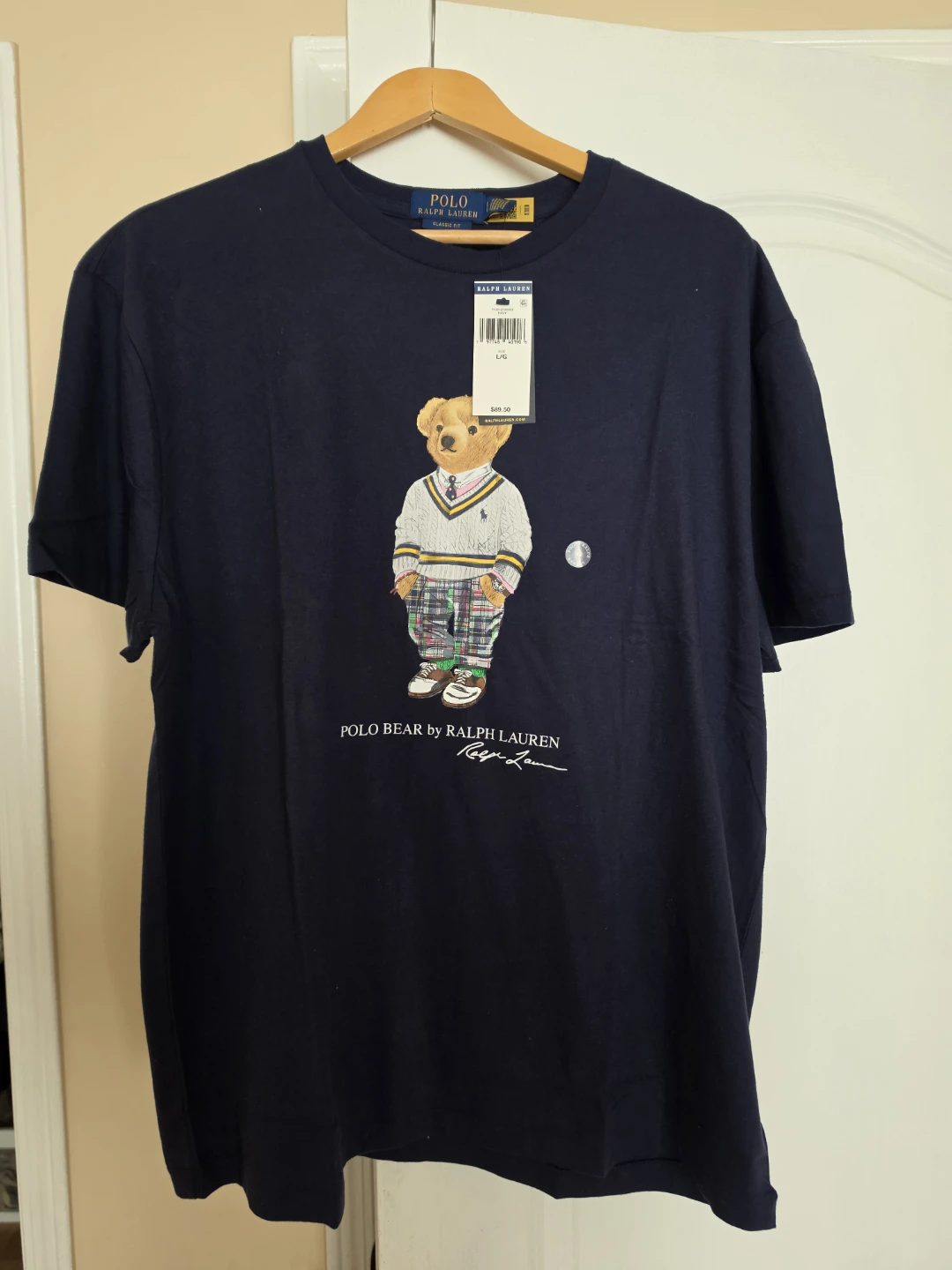 Navy Polo Bear by Ralph Lauren T-Shirt - Size L - photo 2