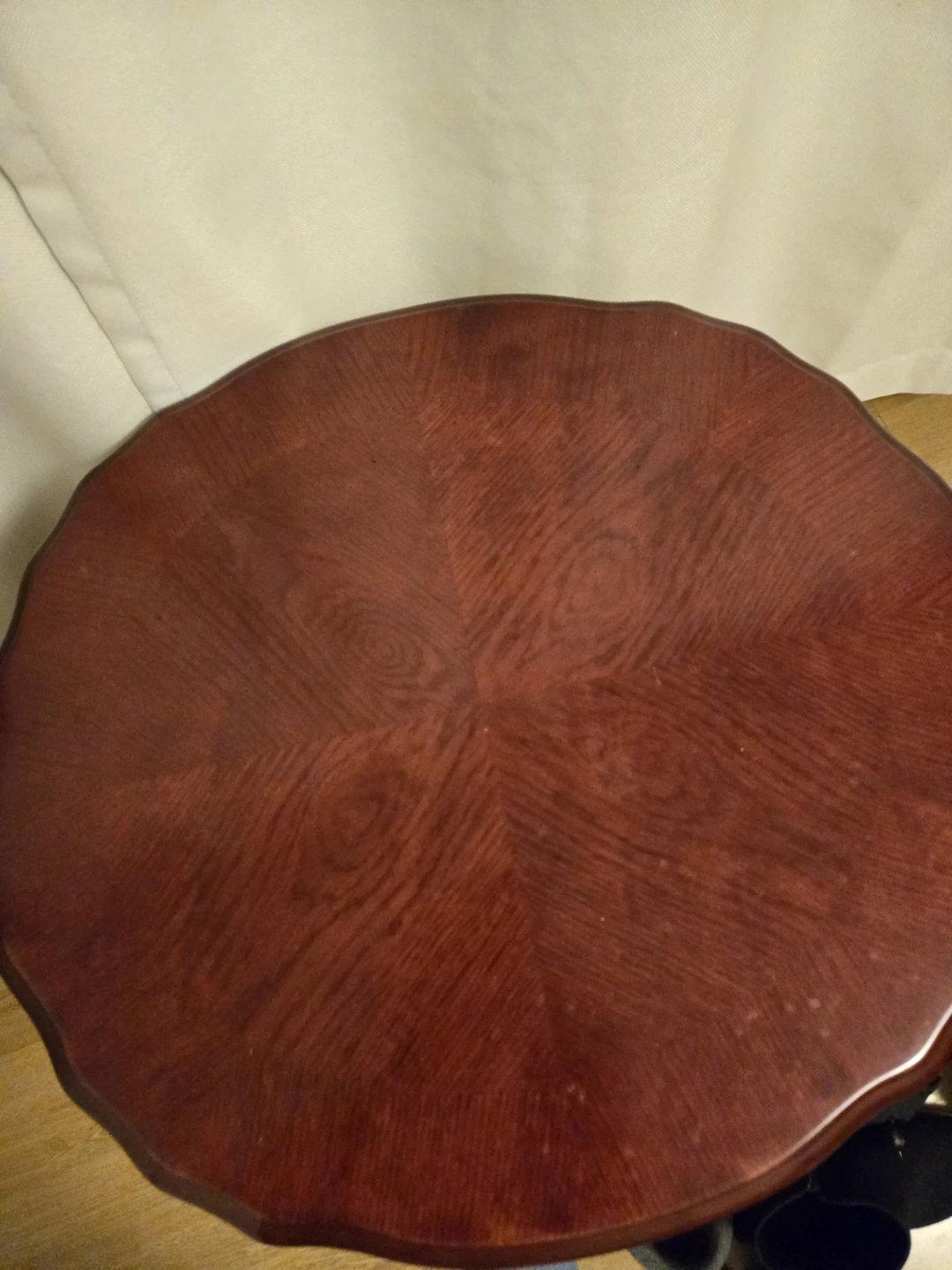 Round Wooden Side Table