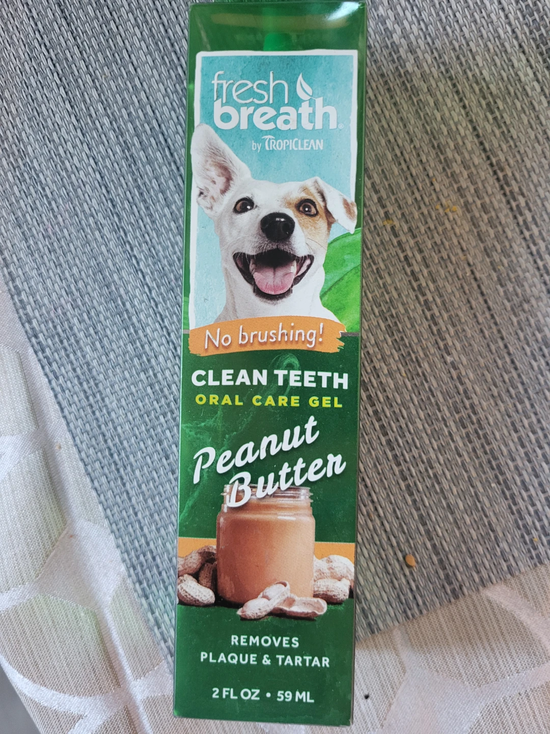 TropiClean Fresh Breath Peanut Butter Oral Care Gel for Dogs