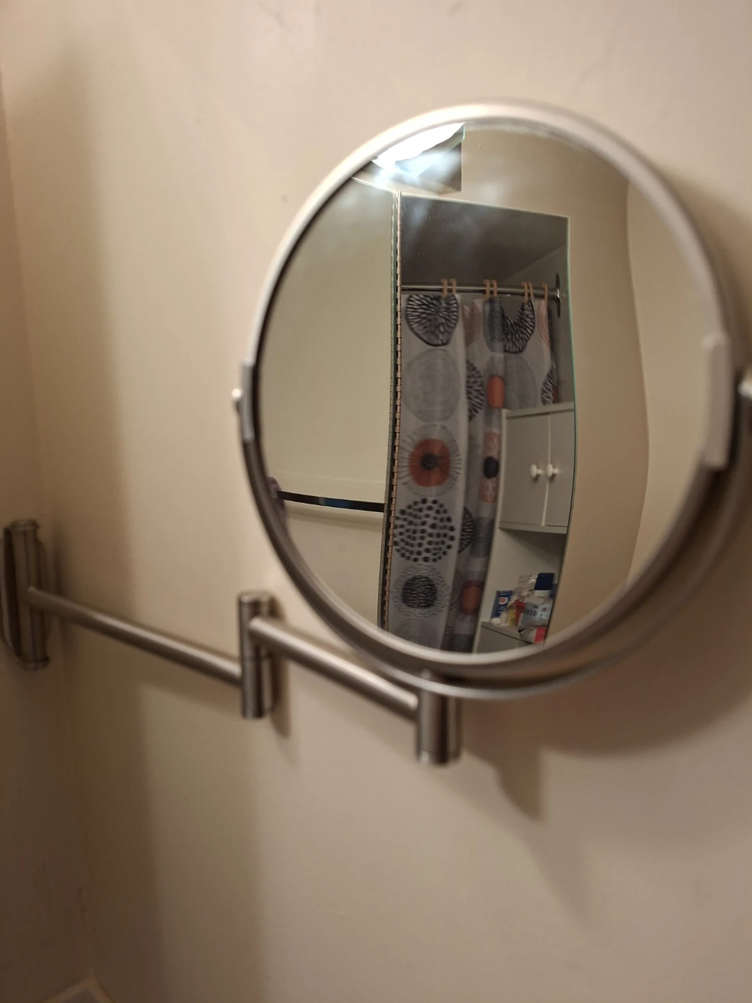 Adjustable Wall Mount Double Face Mirror