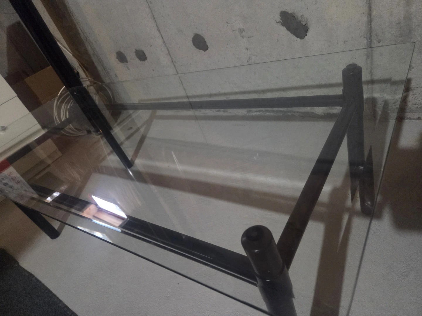 Glass and Metal Coffee Table - photo 2