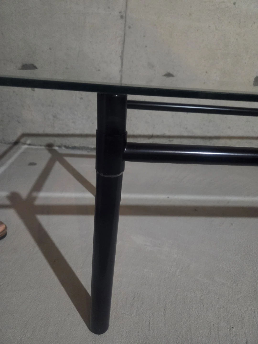 Glass and Metal Coffee Table - photo 4