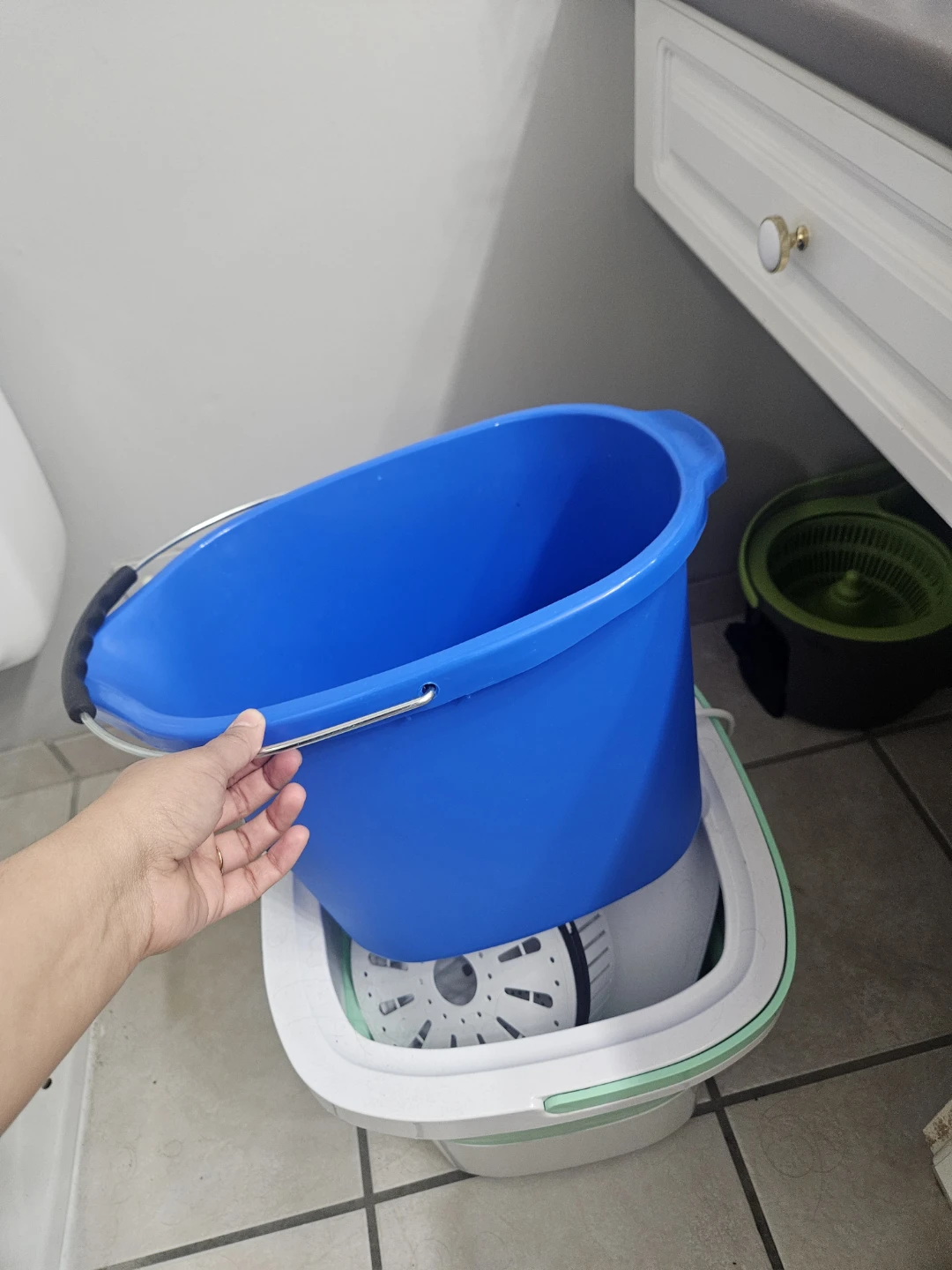 Blue Spin Mop Bucket