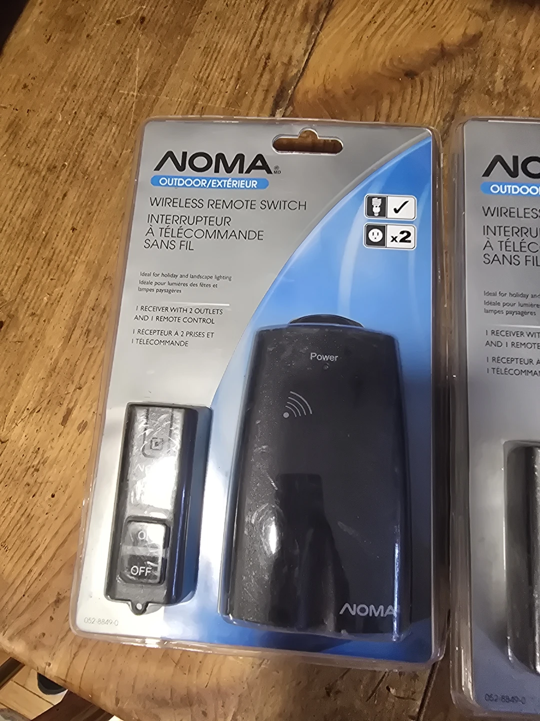 3 packages Noma Outdoor Wireless Remote Switch with 2 Outlets - photo 2