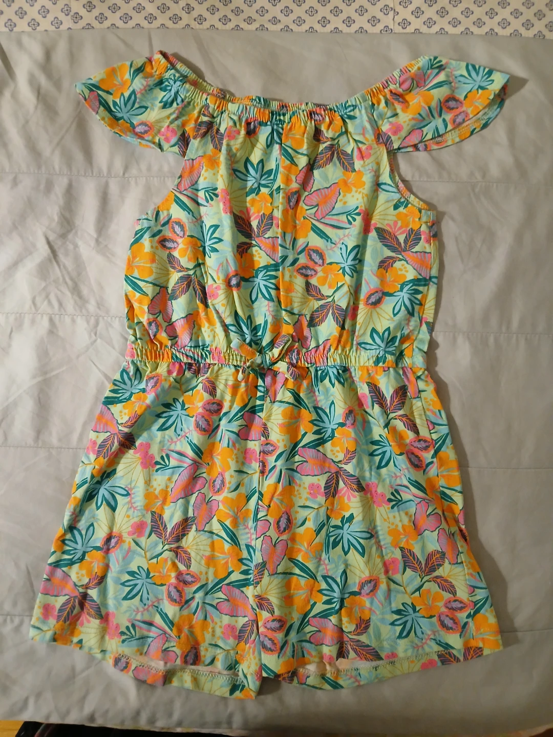 Girls' Floral Romper