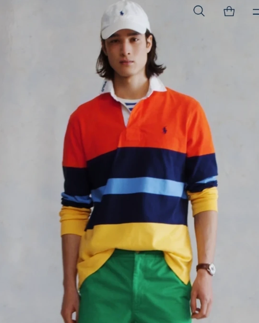 Polo Ralph Lauren The Iconic Rugby Shirt Striped Classic Large