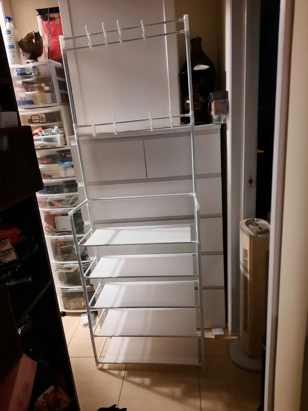 NIB 5 Tier Shoe Organizer with Hooks