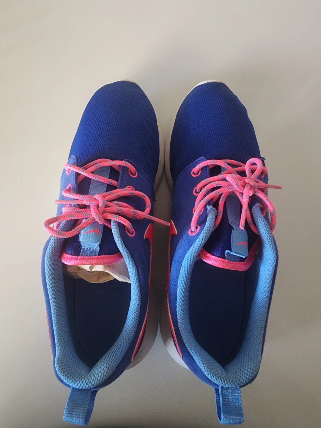 Nike Roshe Run Women's Shoes Blue Pink Size 7.5