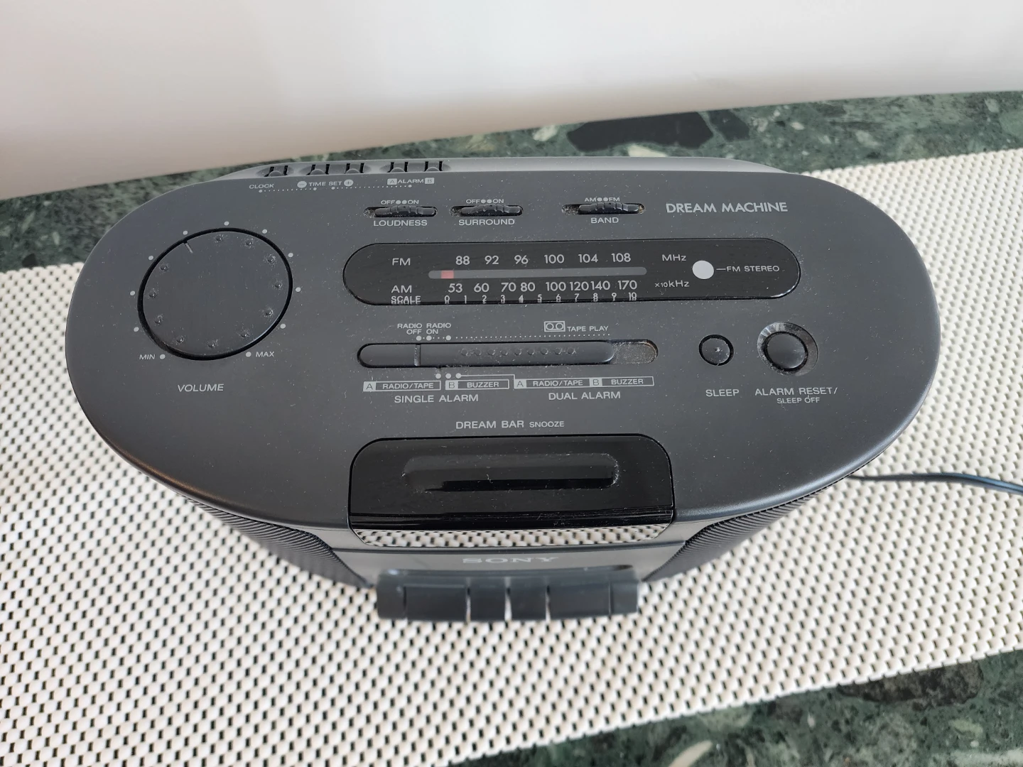 Sony Dream Machine Alarm Clock Radio Cassette Player