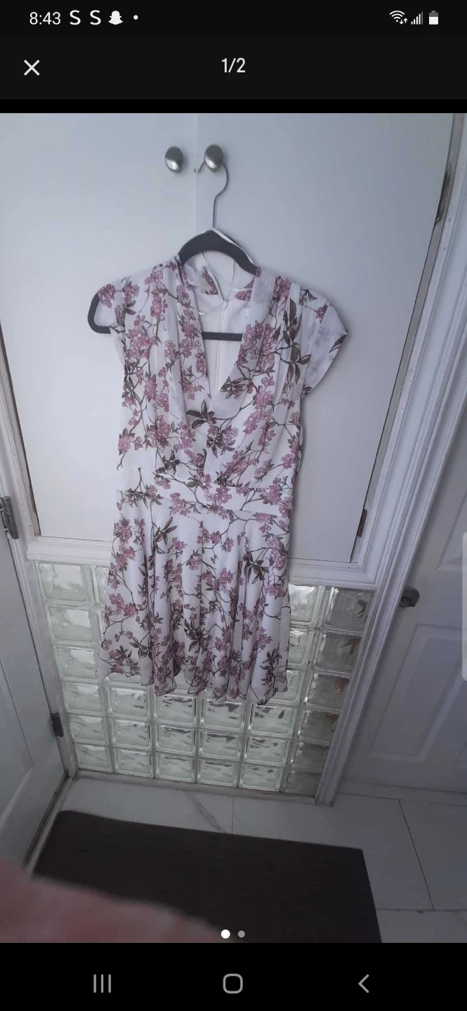 Floral Print Cap Sleeve Dress - photo 3