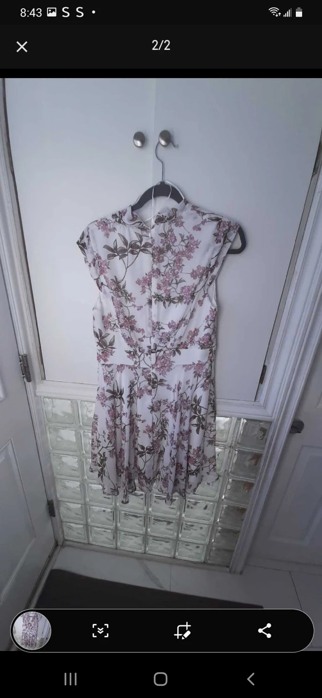 Floral Print Cap Sleeve Dress - photo 4
