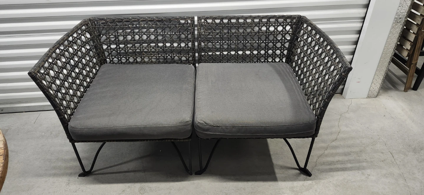 Ikea outdoor chairs of 2 with cushions - photo 2