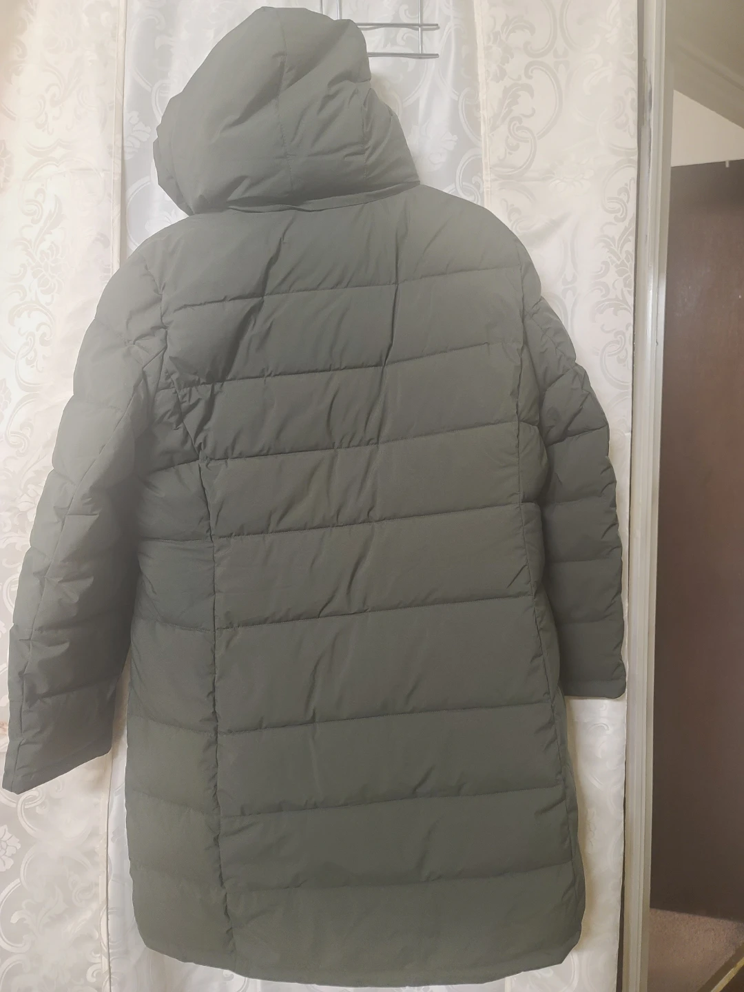 Moss Green Puffer Coat with Hood - photo 2