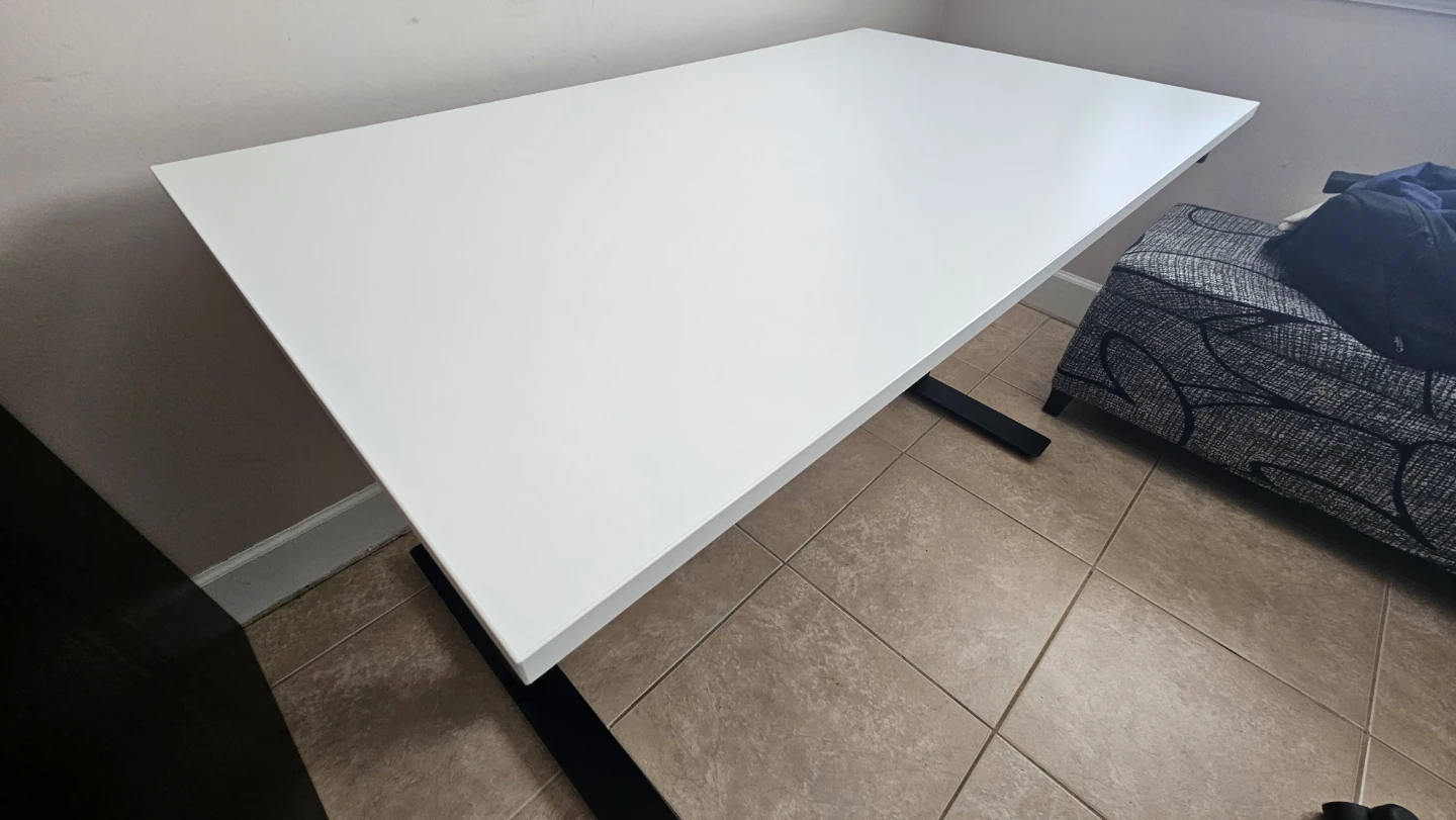 Ikea White Manual Standing Desk - photo 4