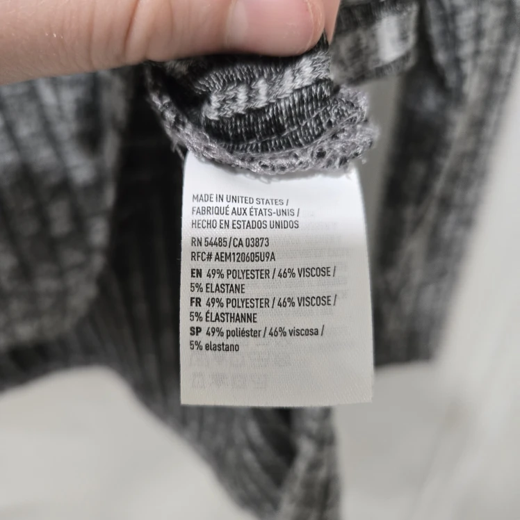 American Eagle Grey Ribbed Knit Flowy Turtleneck - photo 5