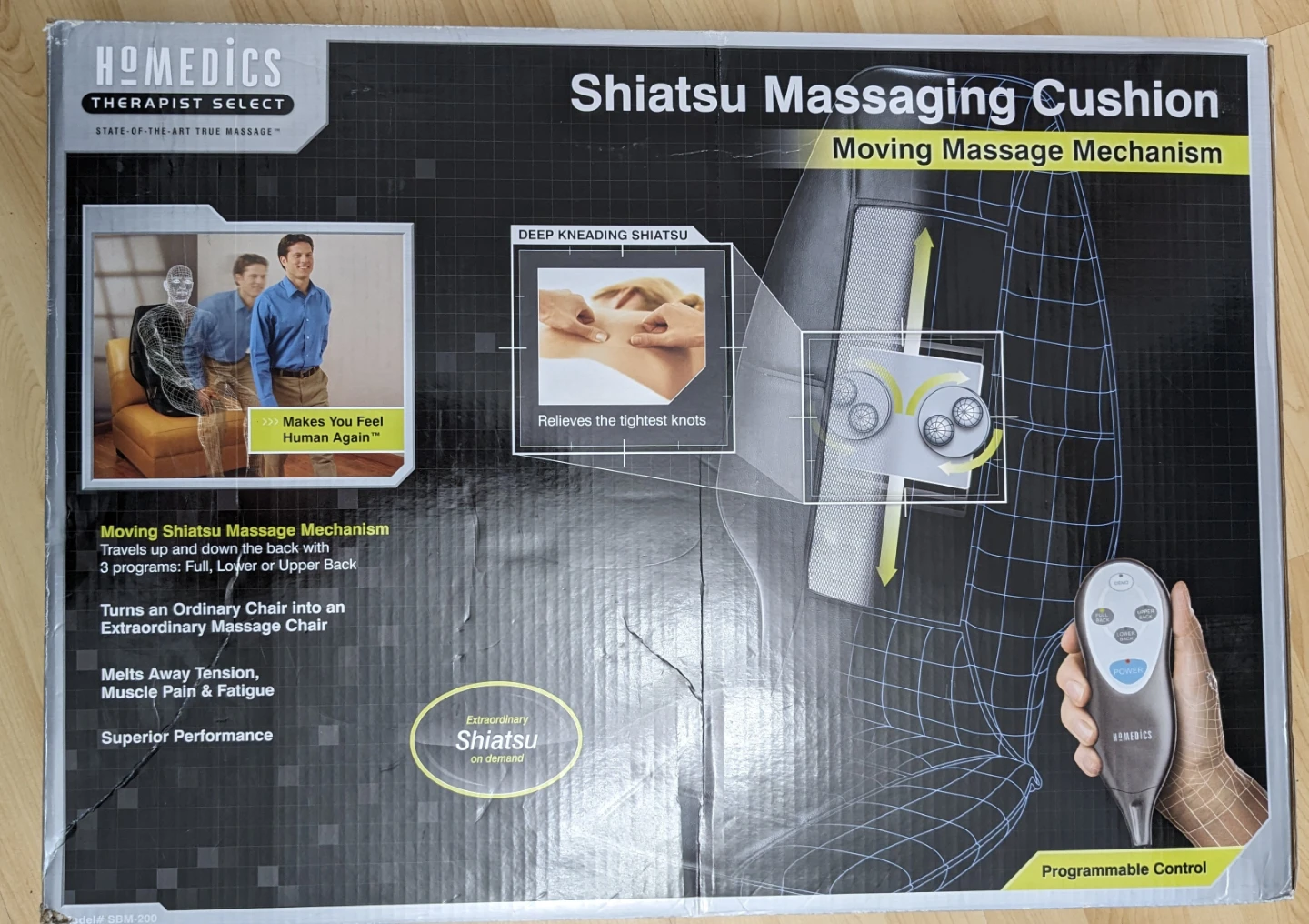 HoMedics Shiatsu Massaging Cushion with Moving Massage Mechanism - photo 2