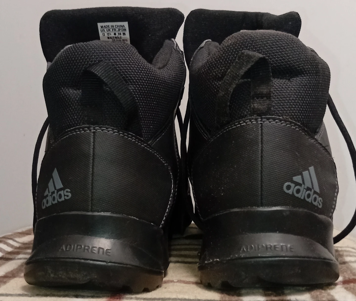 Adidas Black on Bkack High Tops, new - photo 3