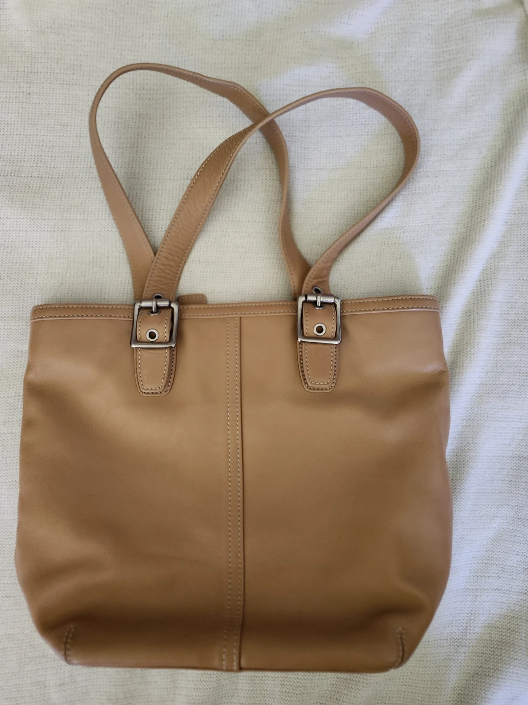 Coach Tan Leather Tote Bag - photo 2