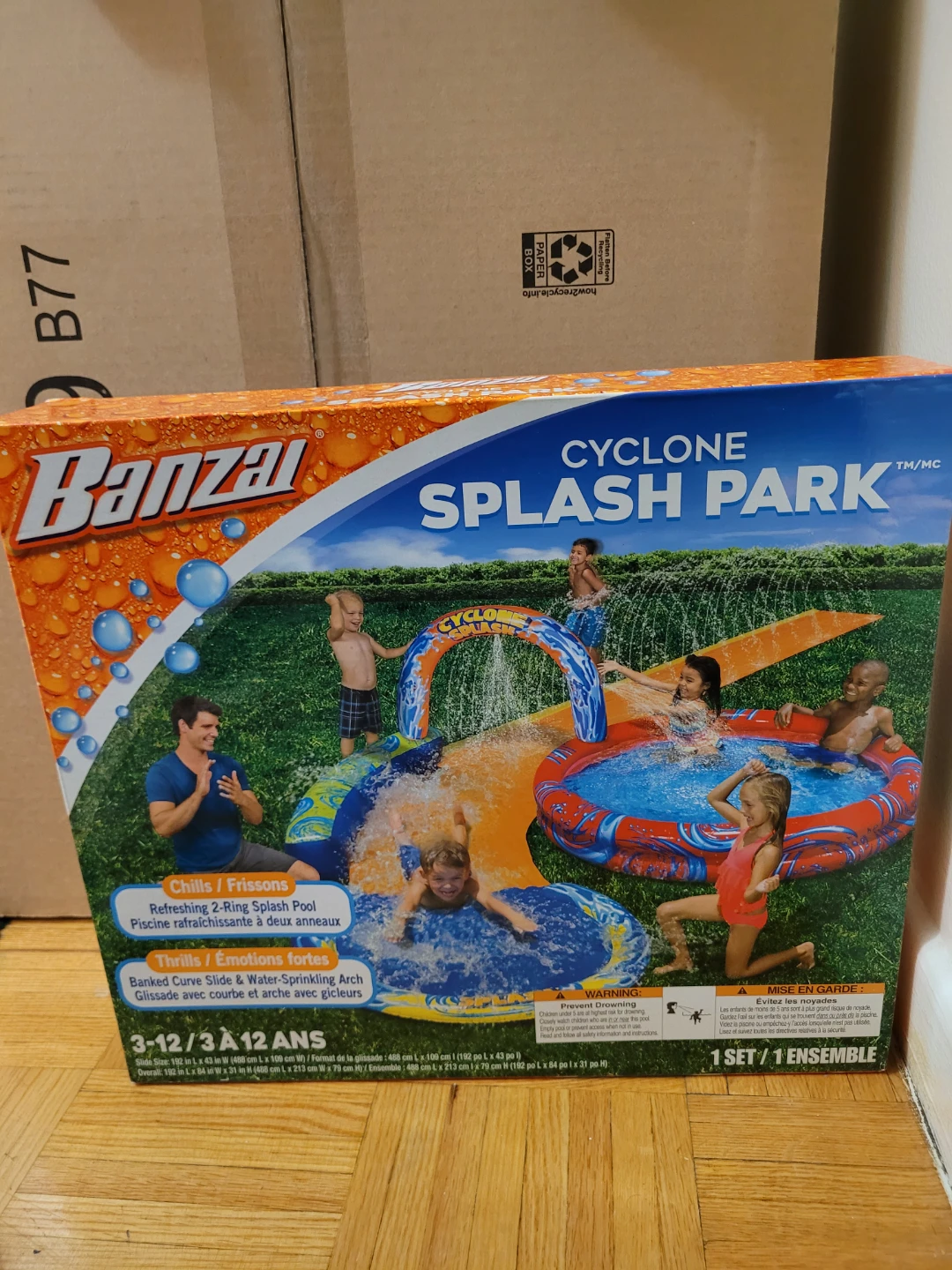 Banzai Cyclone Splash Park Inflatable Water Toy