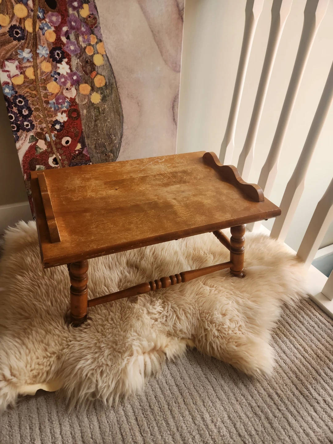 1960s solid wood Table ADORABLE ALERT