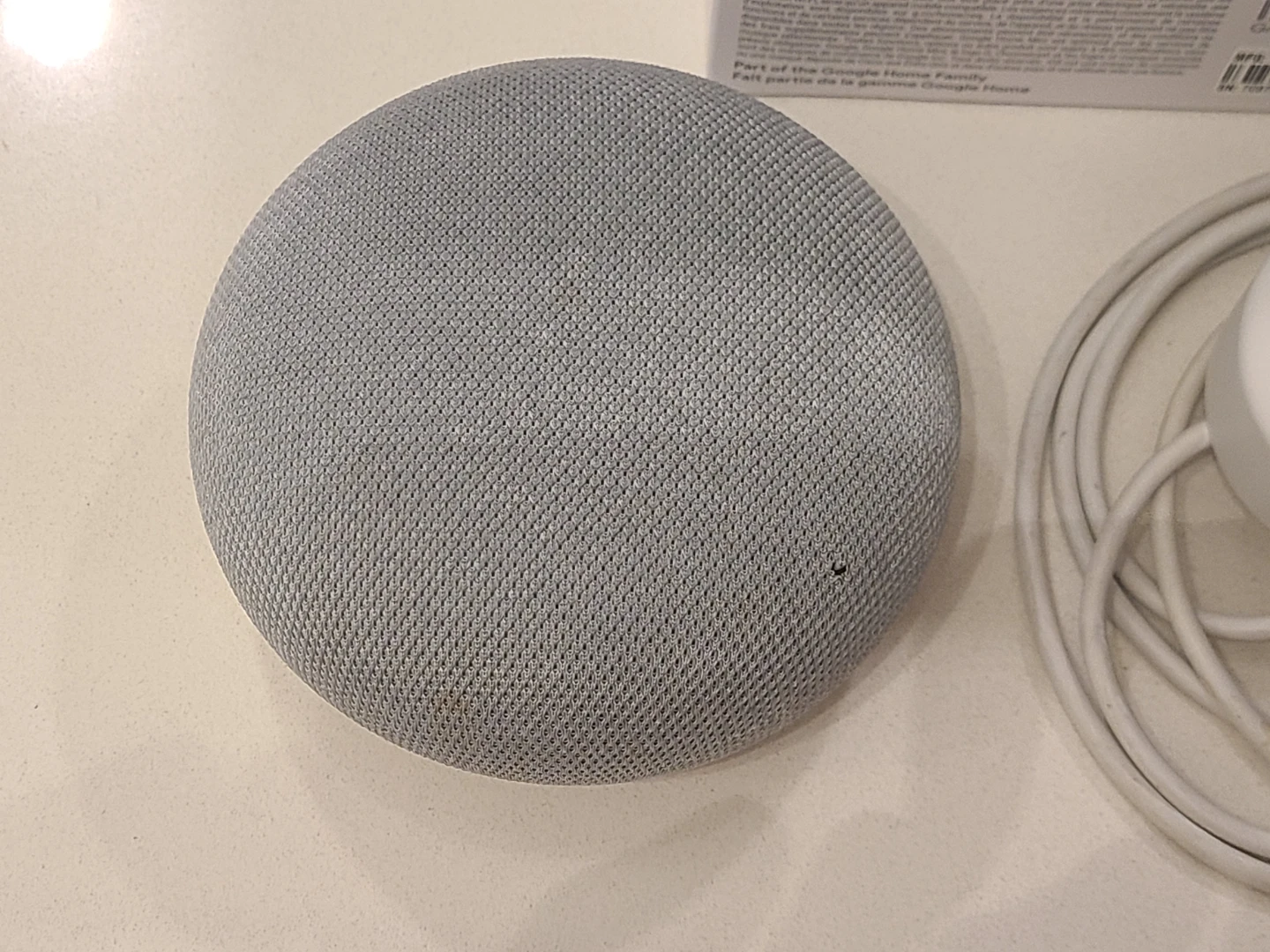 Google Home Mini Chalk - 1st Generation - photo 3