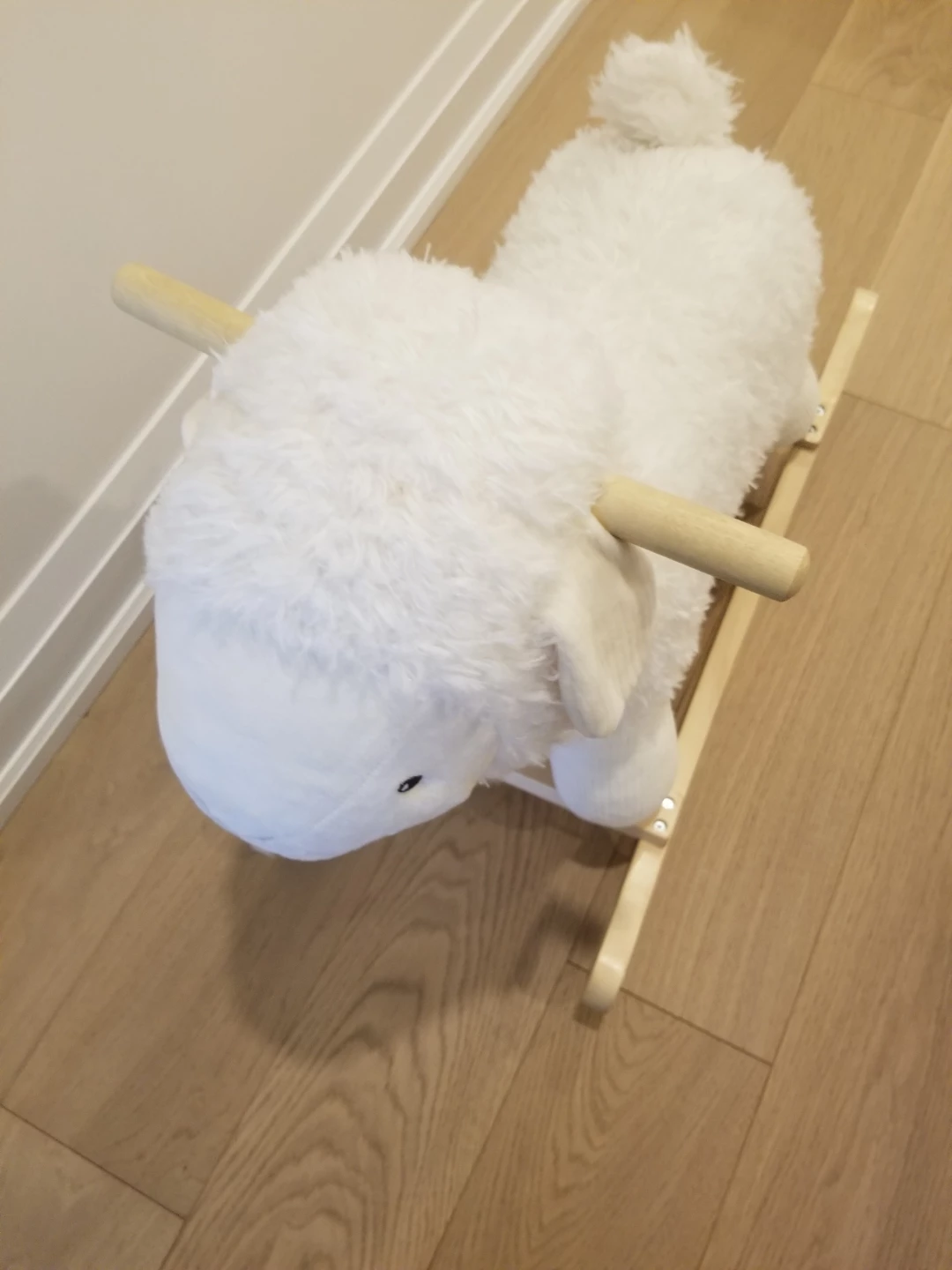 White Plush Sheep Rocker - photo 3