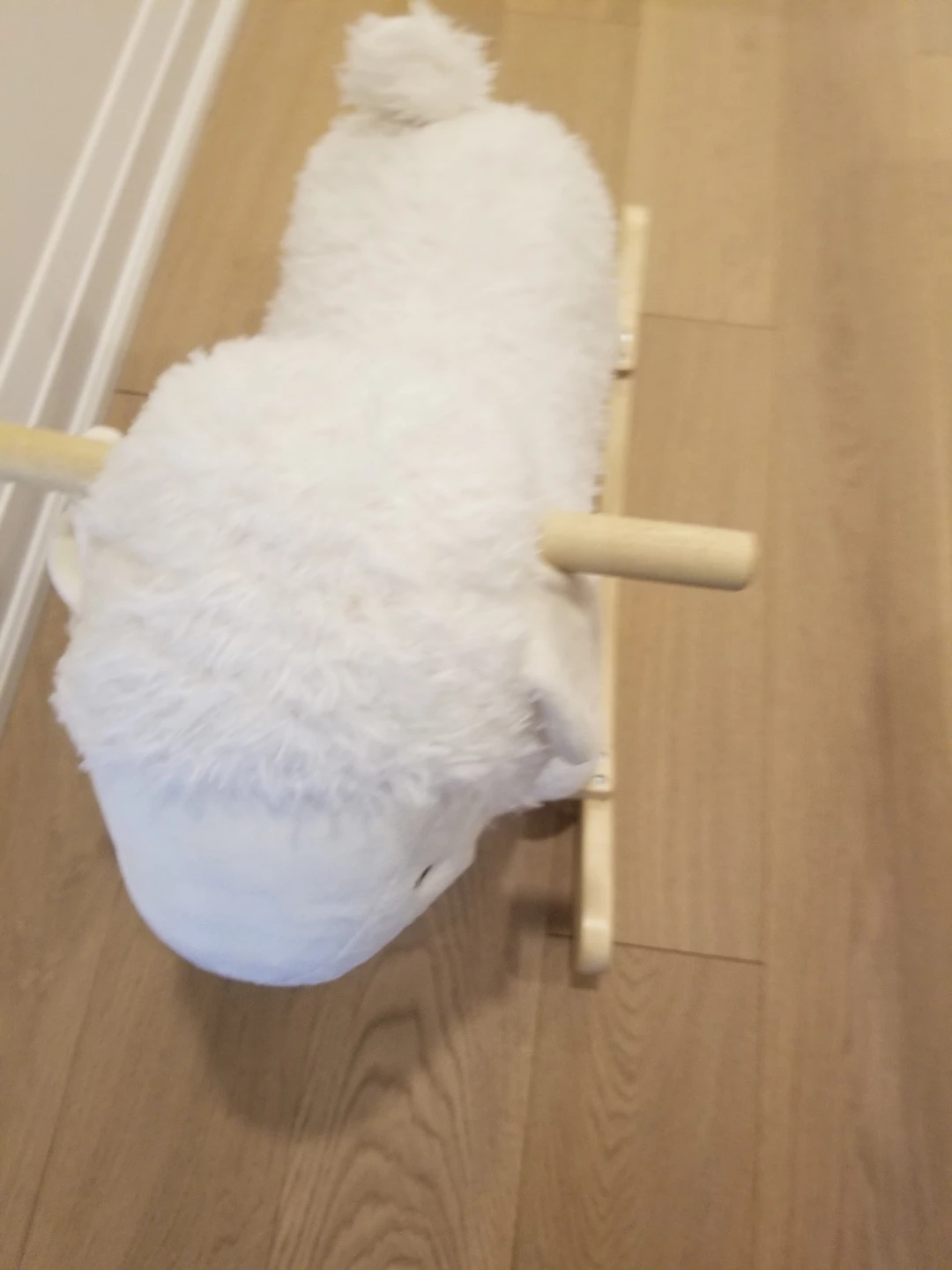 White Plush Sheep Rocker - photo 4