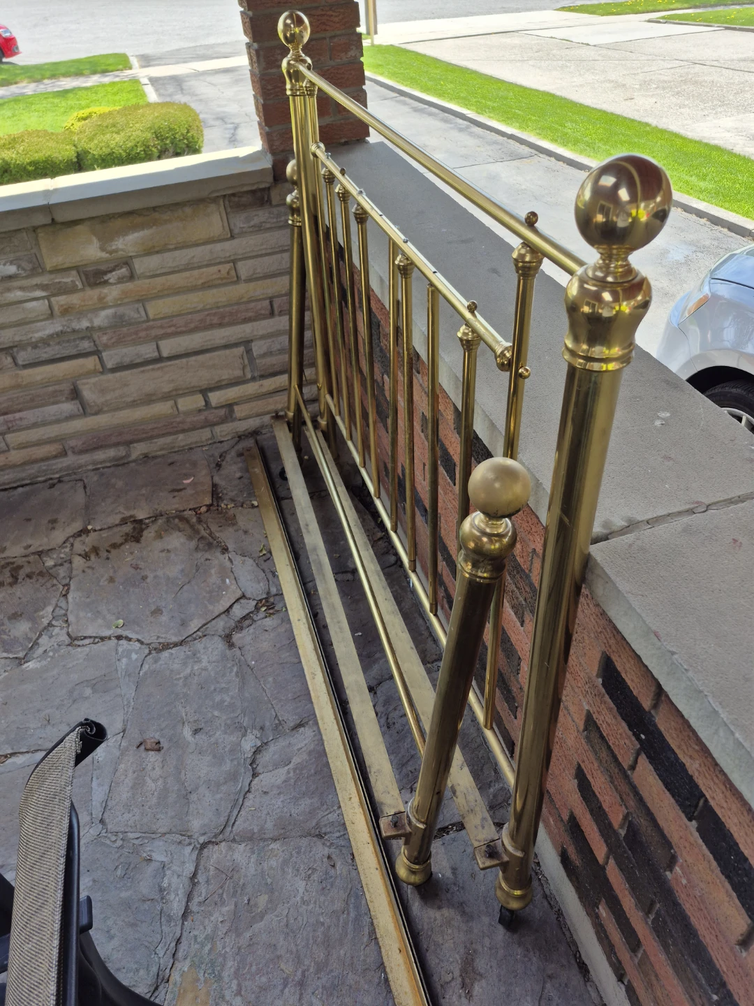 Brass Bed Frame Headboard & Footboard - photo 2