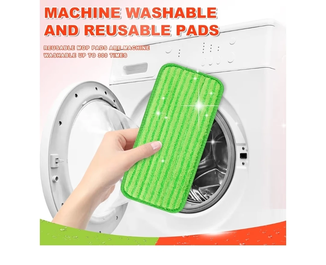 Green Microfiber Mop Pads (2 Pack) - photo 4