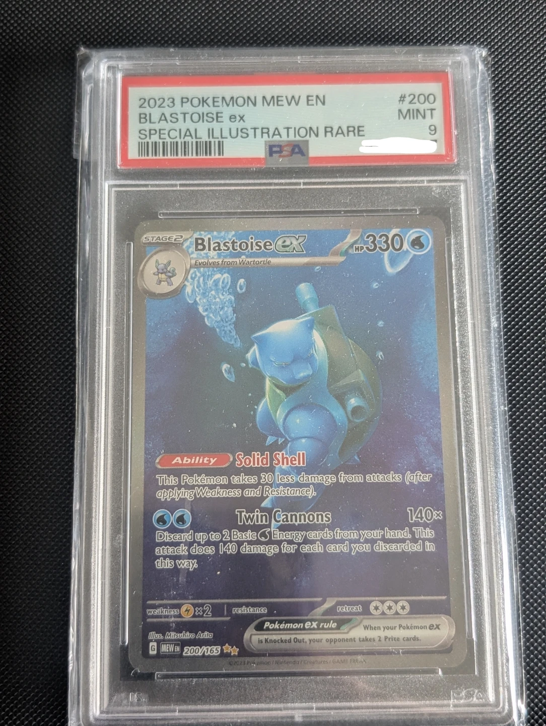 Blastoise Ex Scarlet & Violet SIR 200/165 PSA 9 - Pokemon