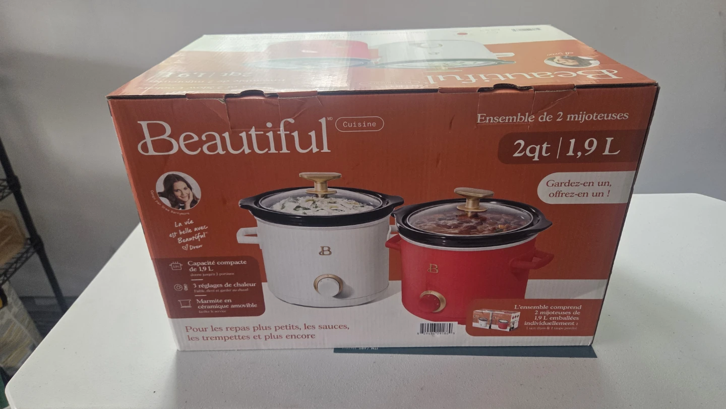 Beautiful Cuisine 2qt / 1.9L Slow Cooker Set