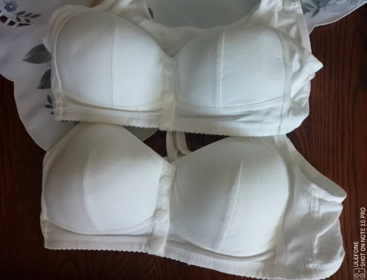 Two White Cotton Bras